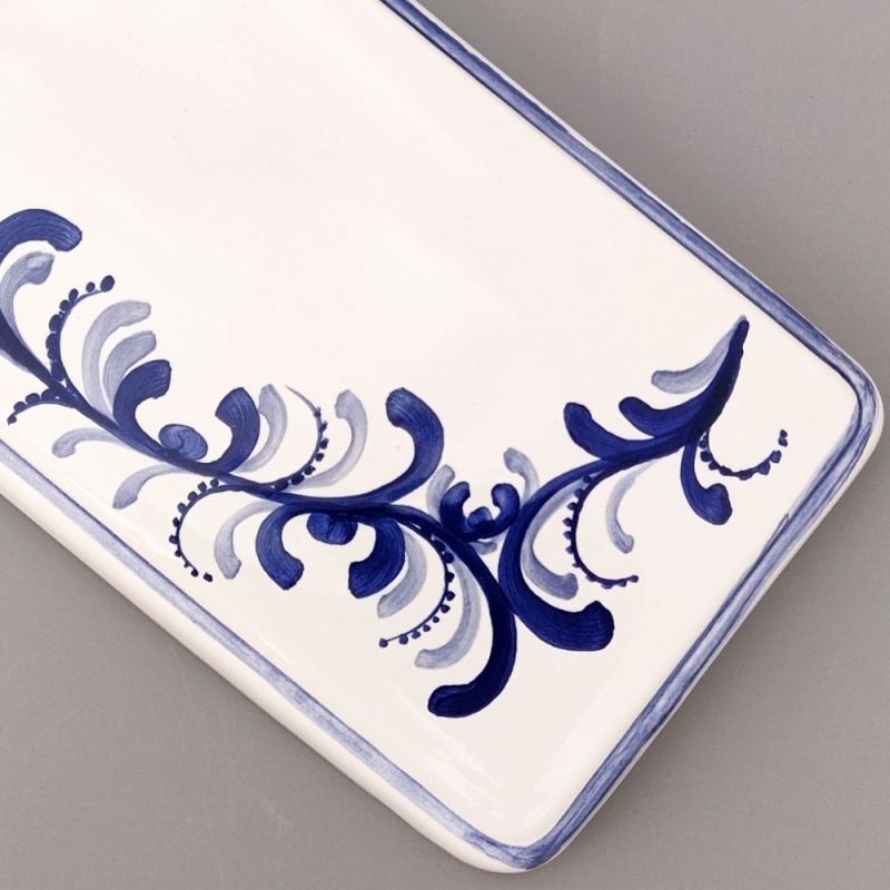 Tagliere Rettangolare  con disegno grafico tono blu - Ceramica Pezzetta - Prodotti per la Cucina - Bottega del Friuli