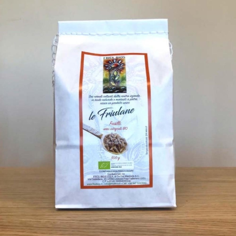 Fusilli Semi Integrali Bio - 2 confezioni- Friul Bios - Pasta - Bottega del Friuli