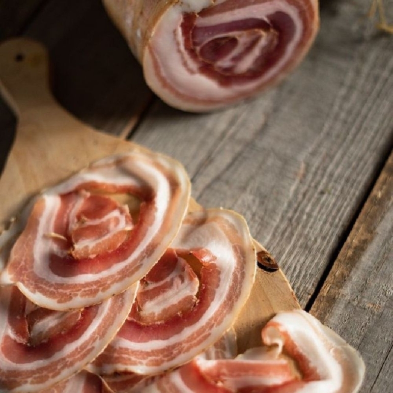 Trancio di Pancetta di collina arrotolata - Molinaro - Pancetta - Bottega del Friuli