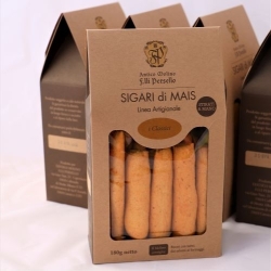 Grissini stirati a mano "Sigari di mais" - 2pz da 180gr - Molino Persello