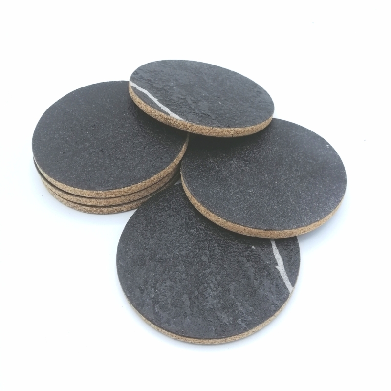 Sottobicchieri sughero e marmo nero - Fabris Solutions - Idee Regalo - Bottega del Friuli