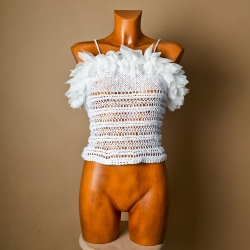 Top da Donna Color Panna - Wool Style 