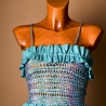 Top da Donna Turchese - Wool Style  - Sartoria Artigianale - Bottega del Friuli