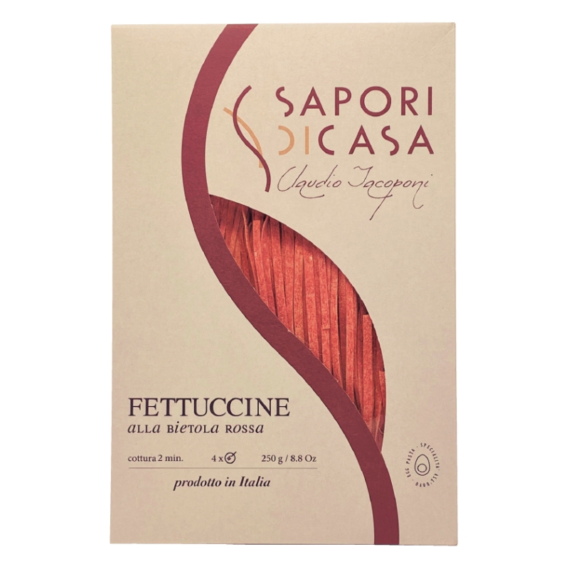 Fettuccine alla bietola rossa - Sapori di Casa di Claudio Jacoponi - Pasta - Bottega del Friuli