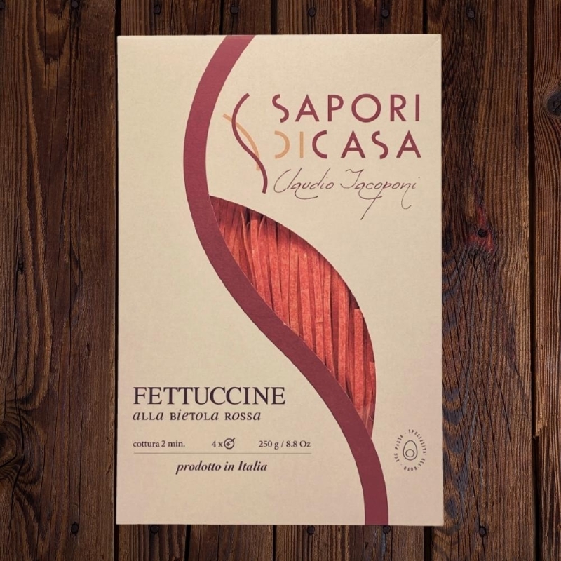 Fettuccine alla bietola rossa - Sapori di Casa di Claudio Jacoponi - Pasta - Bottega del Friuli