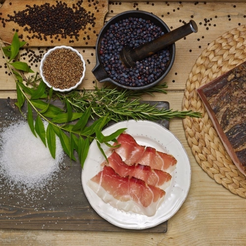Speck leggermente affumicato - D'Osvaldo - Speck - Bottega del Friuli