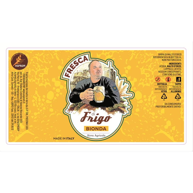 Birra Bionda - Fresca di Frigo - Tal Frigo - Birra Chiara - Bottega del Friuli