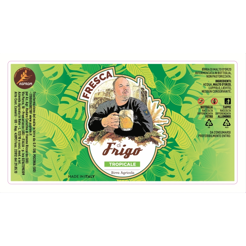 Birra APA - Tropicale Fresca di Frigo - Tal Frigo - Birra Chiara - Bottega del Friuli