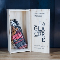 Prosciutto San Daniele DOP metà in scatola di legno - La Glacere