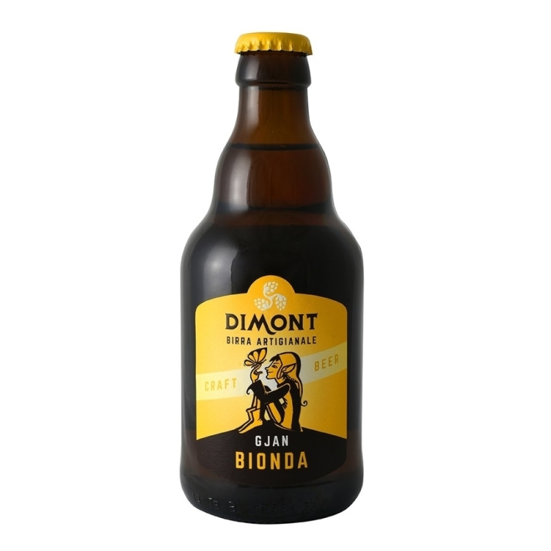 Birra bionda - Gjan - Birrificio artigianale DIMONT - Birra Chiara - Bottega del Friuli
