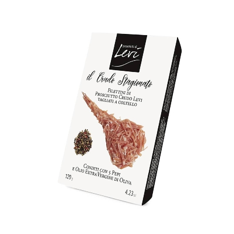 Filettini di Prosciutto Crudo Levi - Gusto 5 Pepi - Bottega del Prosciutto - Prosciutto Crudo - Bottega del Friuli