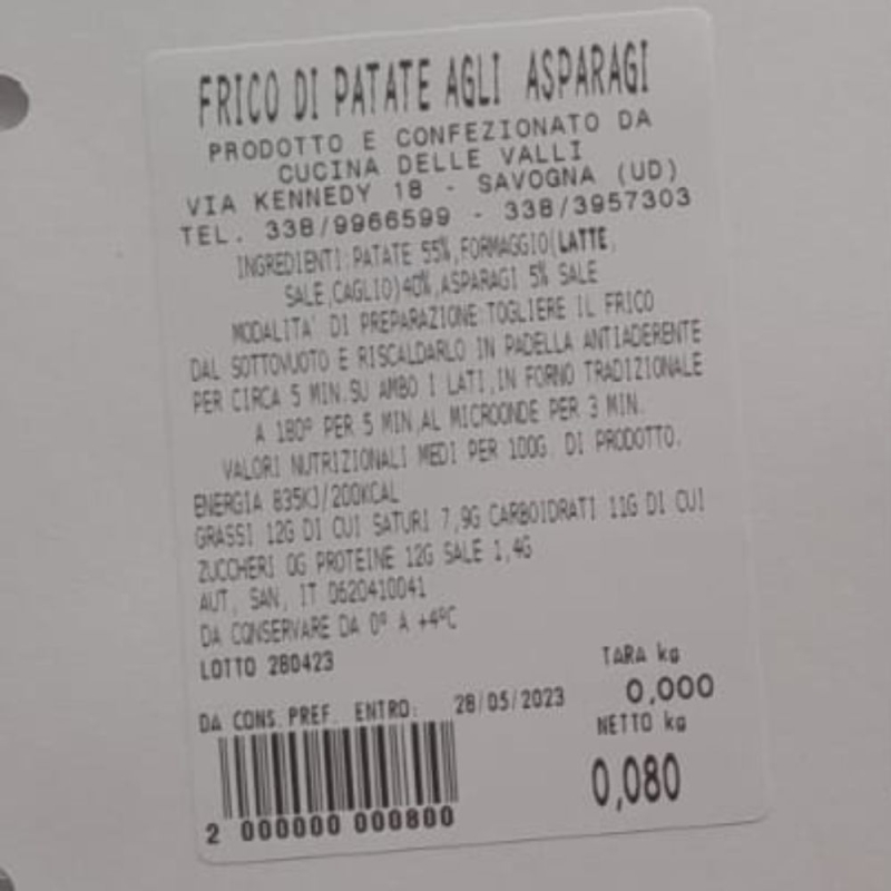 Frico - Bottega del Friuli