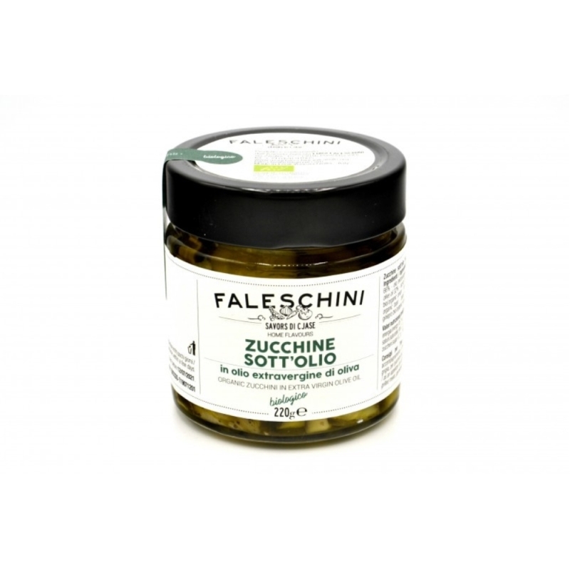 Zucchine sott'olio extravergine di oliva BIO - 2 vasetti - Faleschini - Sughi e Conserve - Bottega del Friuli