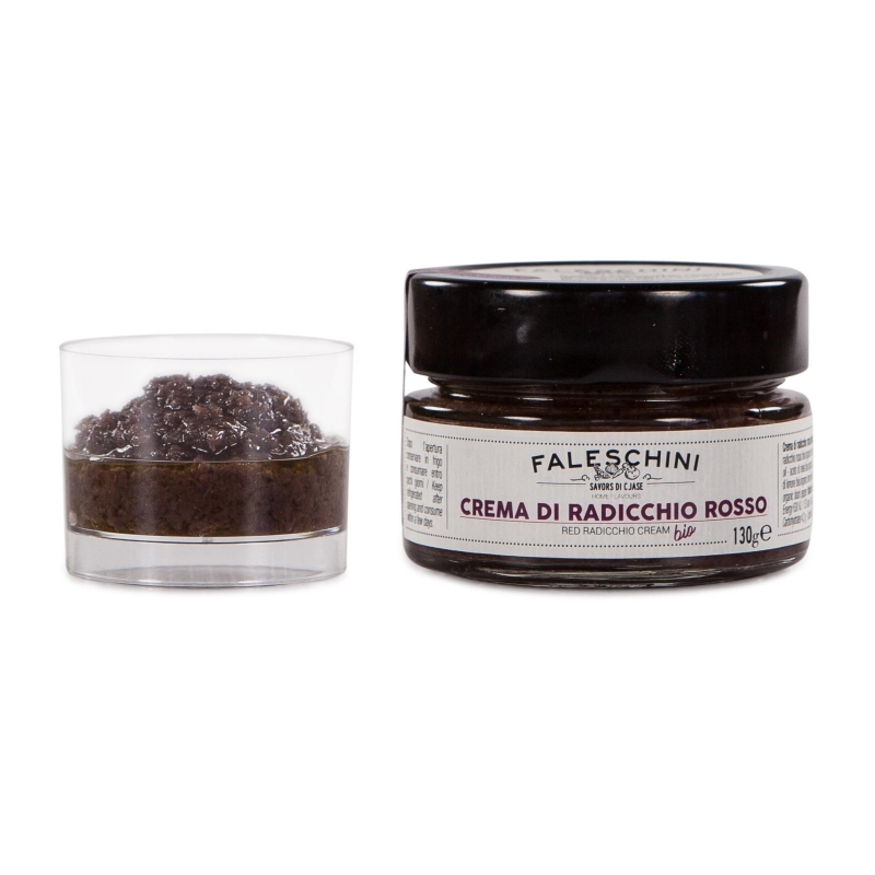Crema di radicchio rosso e pepe nero BIO - 2 vasetti - Faleschini - Sughi e Conserve - Bottega del Friuli
