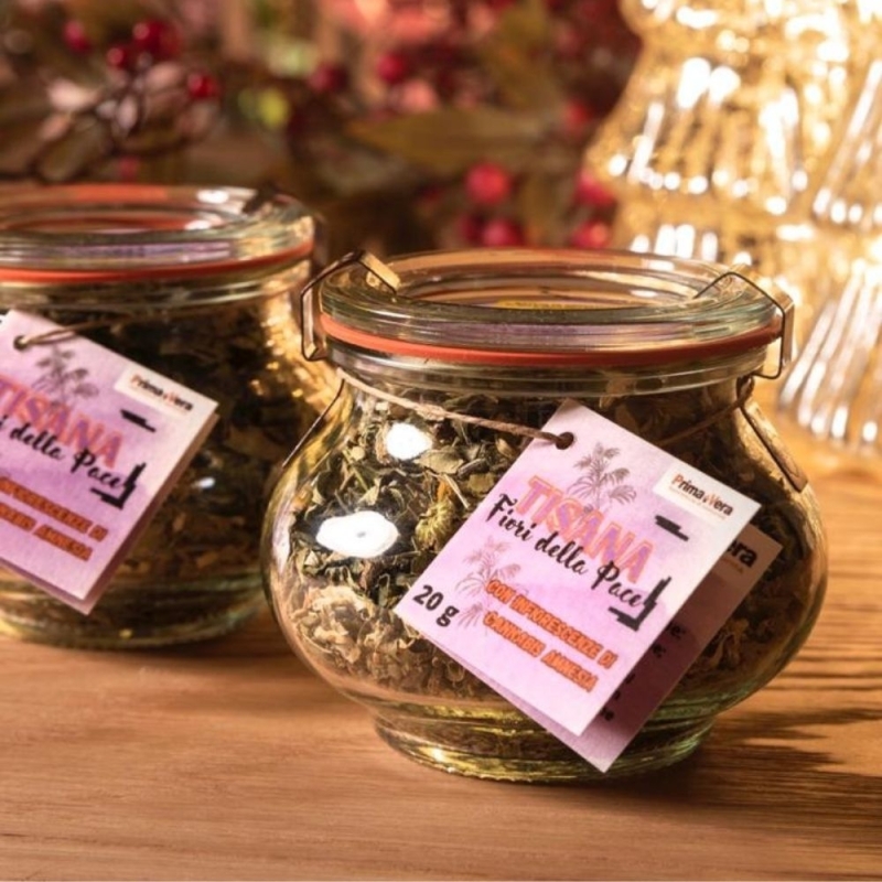 Tisana Fiori della Pace con Cannabis Amnesia! - PrimaVera - Caffè e Infusi - Bottega del Friuli