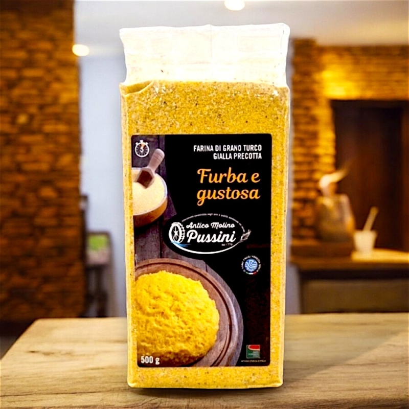 Farina di mais istantanea - “Furba e Gustosa” 2 pz - Molino Pussini - Polenta - Bottega del Friuli