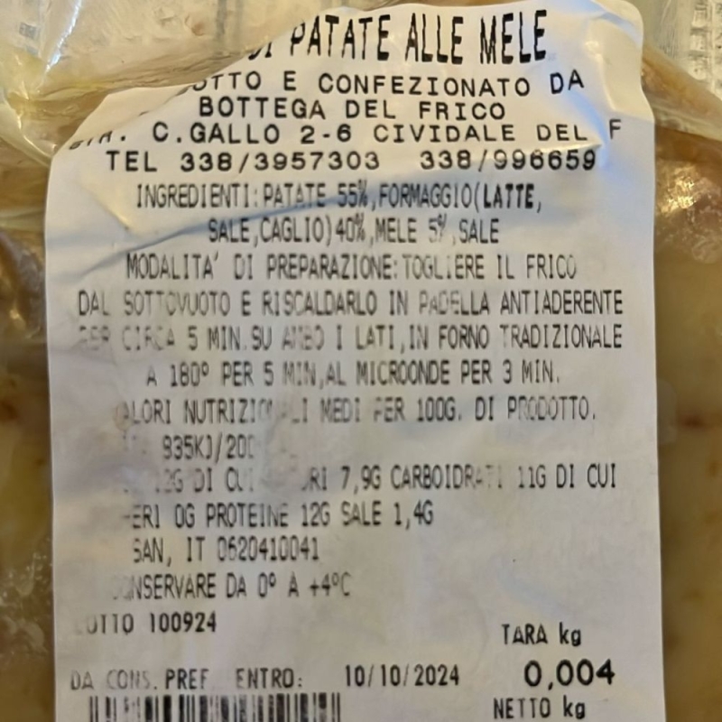 Frico - Bottega del Friuli