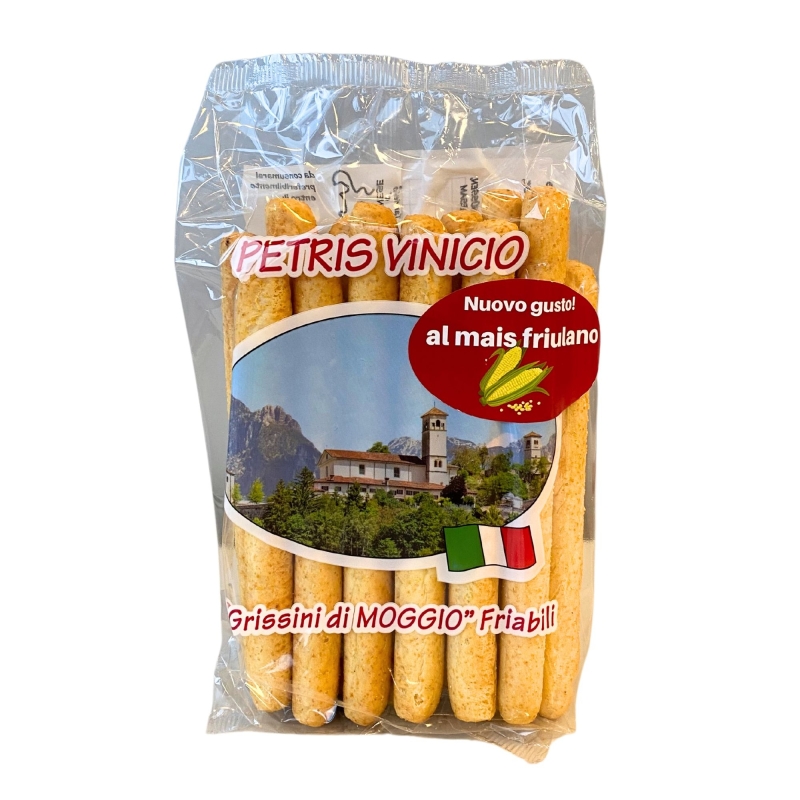 Grissino friabile di Moggio al mais - Petris - Centro Dolce Friuli - Grissini e Sfiziosità - Bottega del Friuli