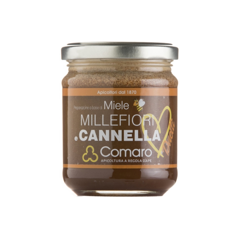 Duetti Miele Millefiori e Cannella - Apicoltura Comaro - Miele e Zuccheri - Bottega del Friuli