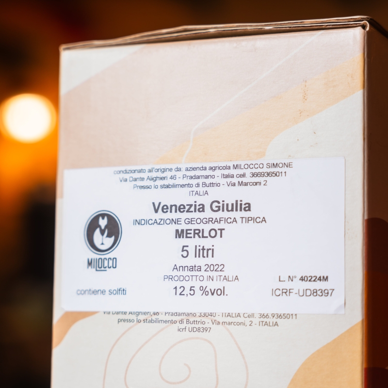 Bag in Box Merlot Igt Venezia Giulia - Az. Agr. Milocco Simone - Vini Rossi - Bottega del Friuli