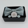 Set papillon e gemelli - Azzurro metallico - Fabris Solutions - Idee Regalo - Bottega del Friuli