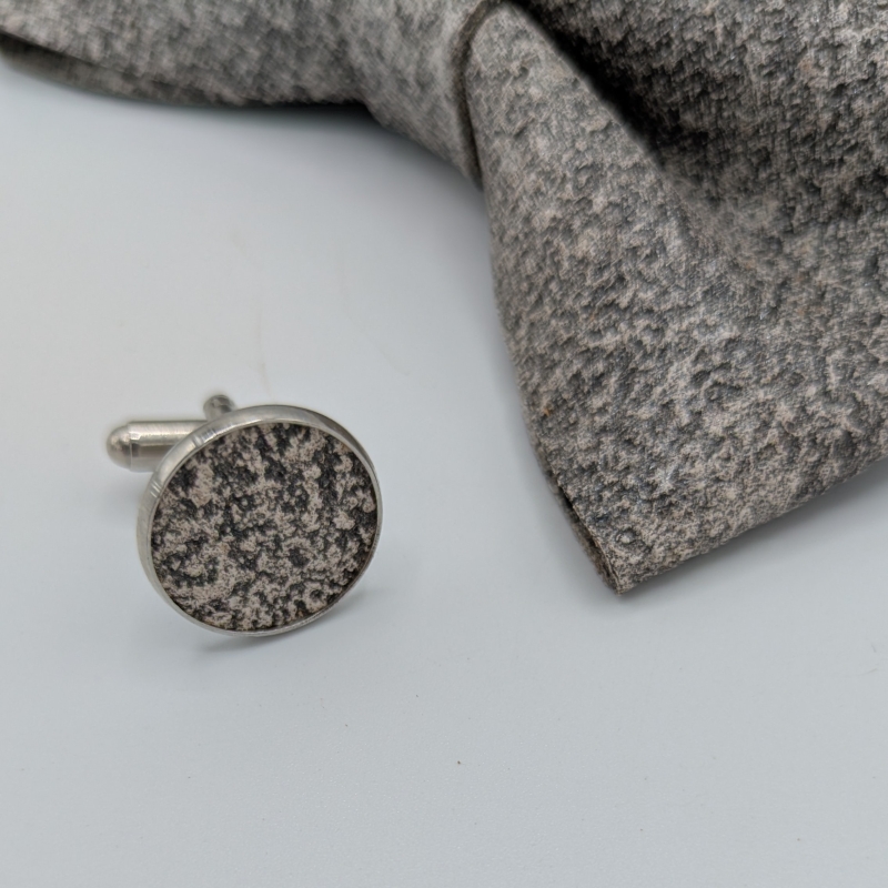 Set papillon e gemelli  - Grigio Metallico - Fabris Solutions - Idee Regalo - Bottega del Friuli