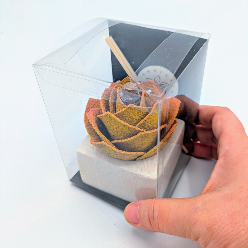Diffusore con rosa GIALLA - Idee Regalo - Bottega del Friuli