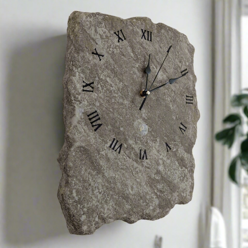 Orologio da parete Pietra Grigio Sfumato - Fabris Solutions - Complementi d'Arredo - Bottega del Friuli