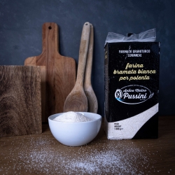 Farina per polenta Bramata Bianca - 2 kg - Molino Pussini