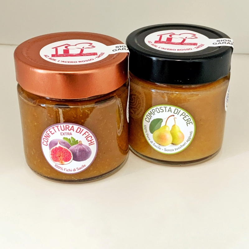 Composta di Pere e Confettura Extra di Fichi -  L'Acero Rosso - Marmellate, Confetture e Chutney - Bottega del Friuli