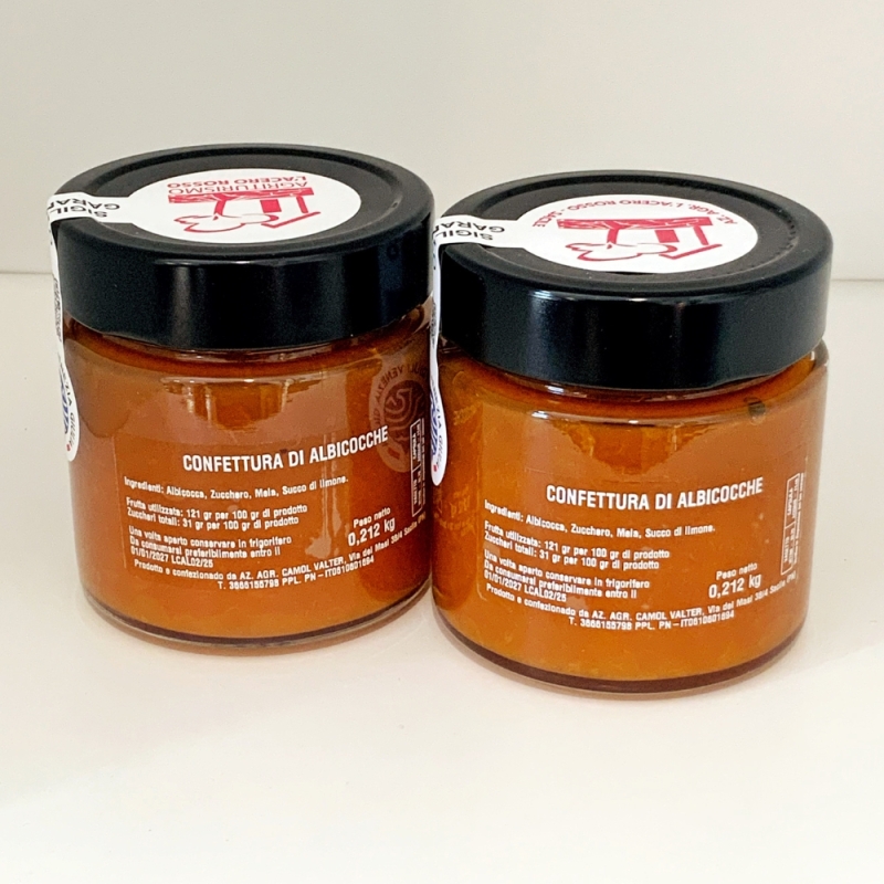 2 Confetture di Albicocche - L'Acero Rosso - Marmellate, Confetture e Chutney - Bottega del Friuli