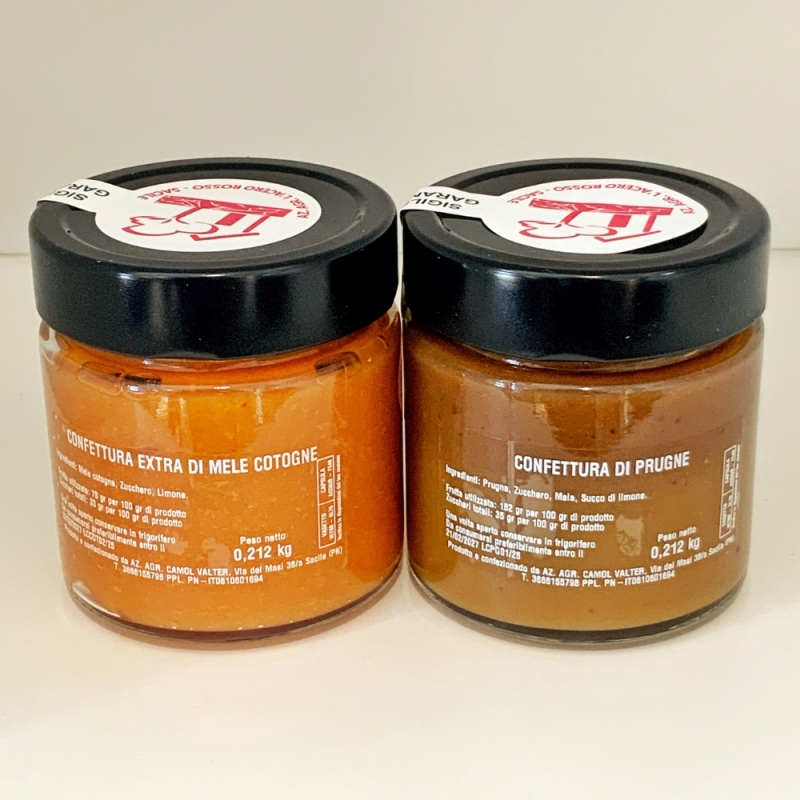 Confettura di prugne e Composta di mele cotogne - L'Acero Rosso  - Marmellate, Confetture e Chutney - Bottega del Friuli