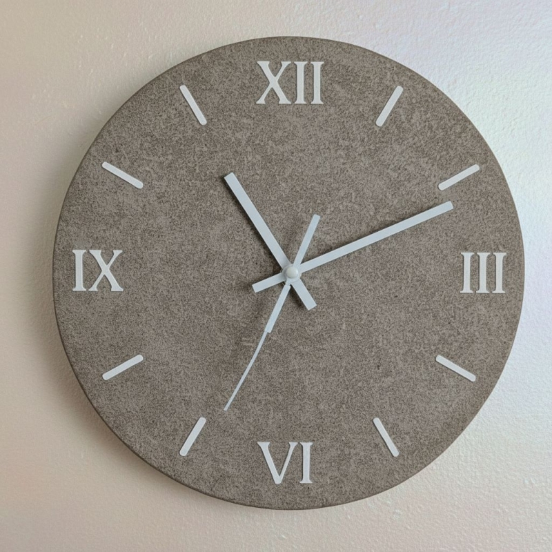 Orologio da parete tondo chiaro - Fabris Solutions - Idee Regalo - Bottega del Friuli